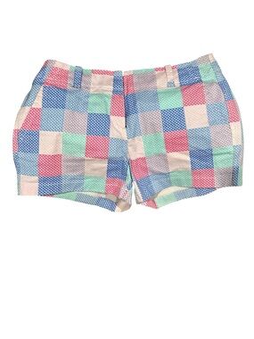 Vineyard Vines Pastel Patchwork Plaid Shorts - Pink, Blue, Mint, Cream, Gray
